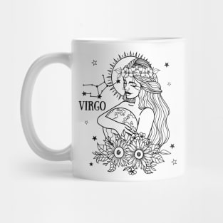 Zodiac Garden Floral Design: Virgo Mug